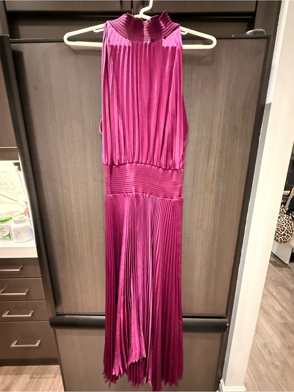 A.L.C. Women's Pleated Dress - Fuchsia